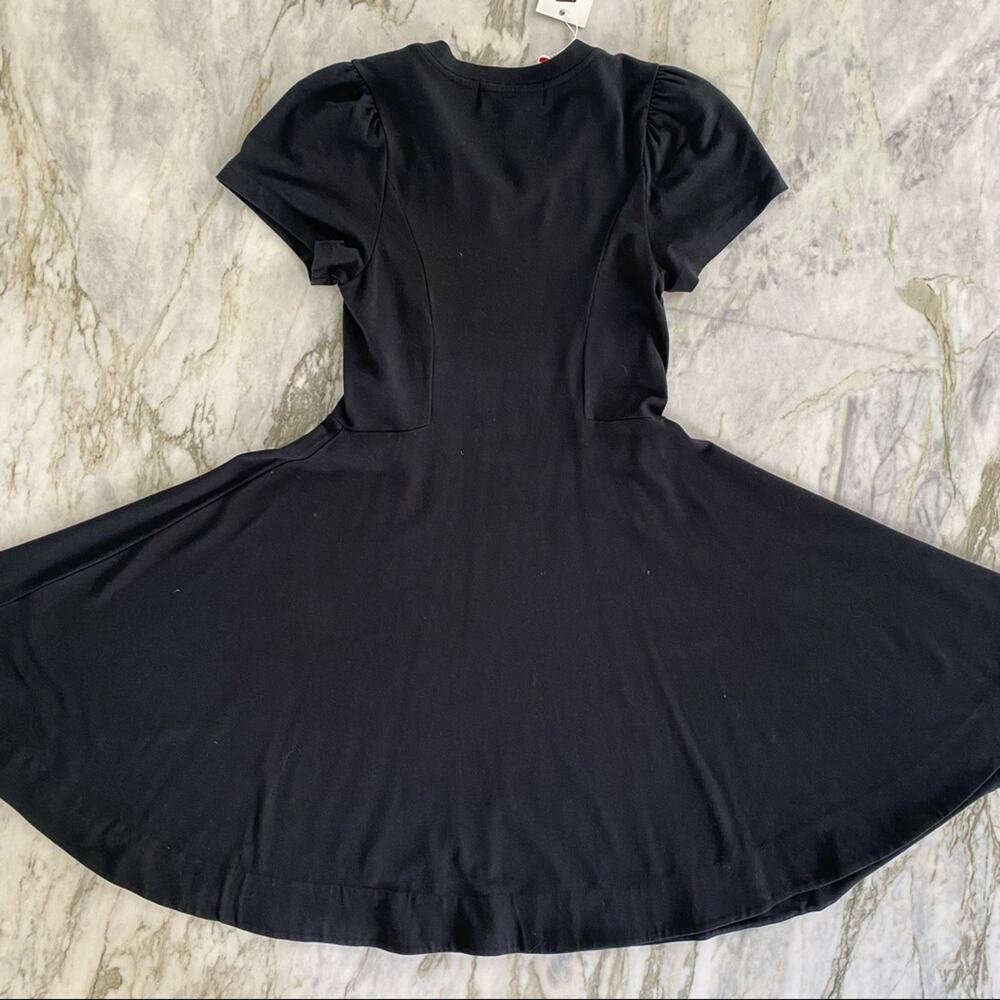 WILDFOX LOVED Womens Black Short Sleeve Baby Tee Swing Dress Mini Size XS - Picture 9 of 11